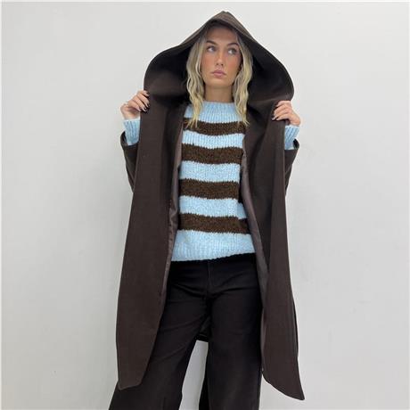 Cappotto foderato con cappuccio EDIT